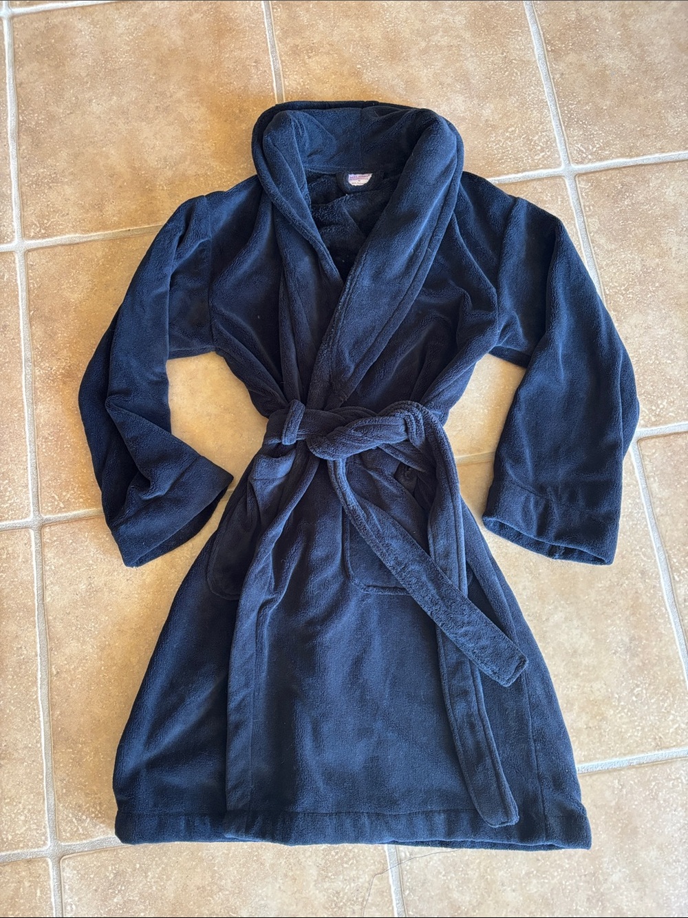 Plush Robe with Belt Womens M